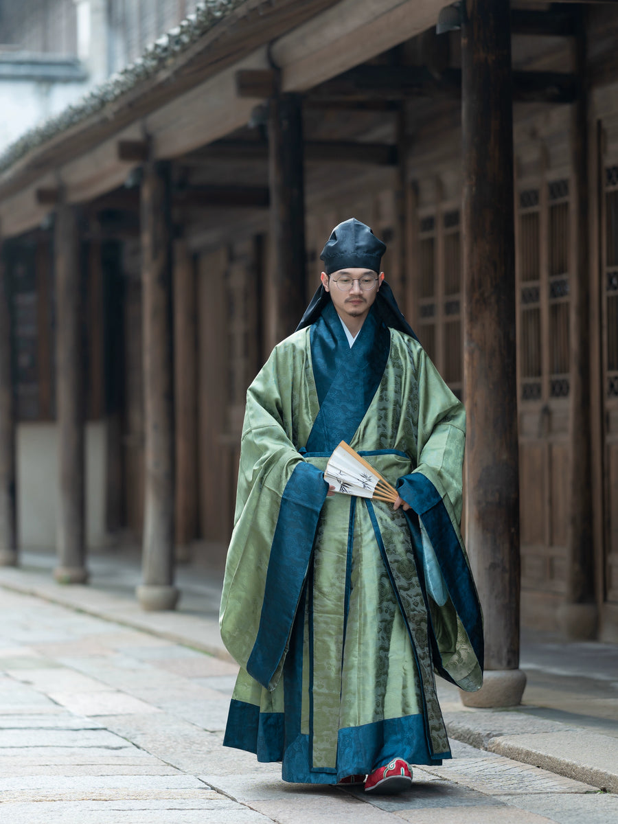 Za Bao 杂宝 Miscellaneous Treasures Ming Dynasty Scholar Men's Fujin Hat