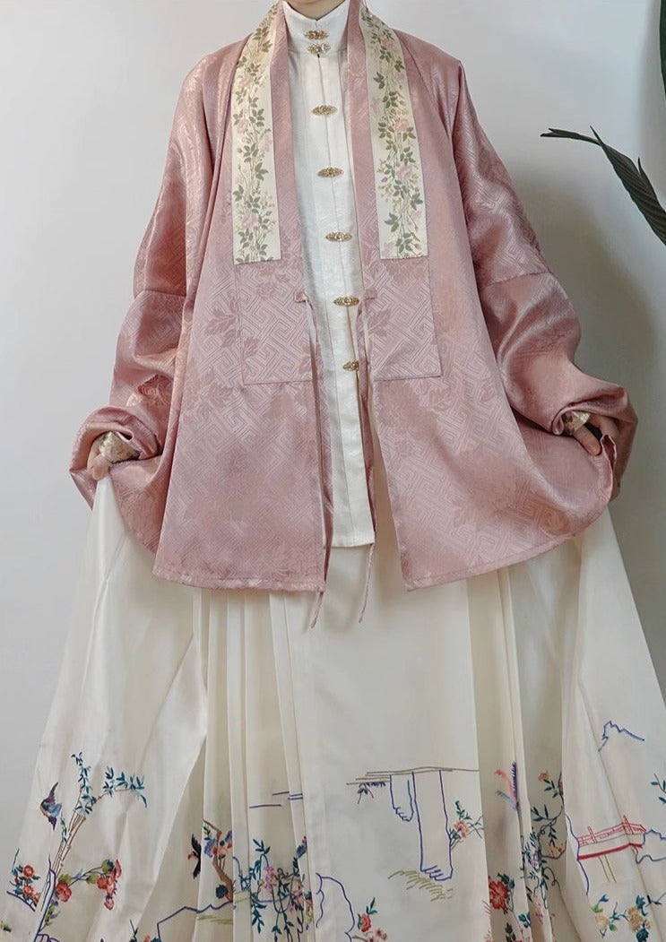 Ruohe 柔和 Ming Dynasty Jiaoling Pipa Sleeve Shirt