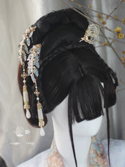 Yi Pian Pian 一片片 One Petal After Another New Chinese Style Pearl Petal Tassel Hair Accessories