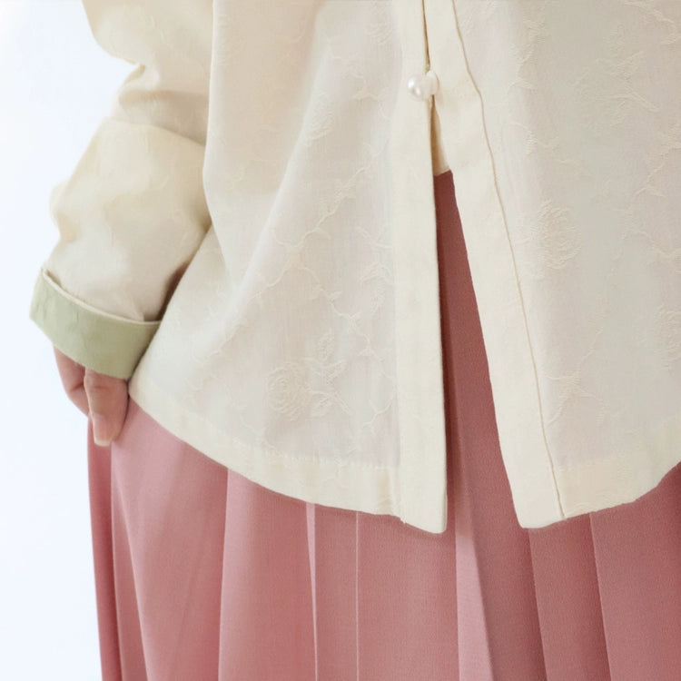 Matcha 抹茶 Ming Liling Duijin Duanshan Standing Collar Shirt