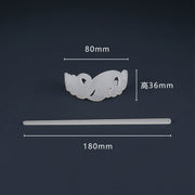 Bai Yu 白玉 White Jade Imitation Han Dynasty Unisex Crown & Hairstick Set