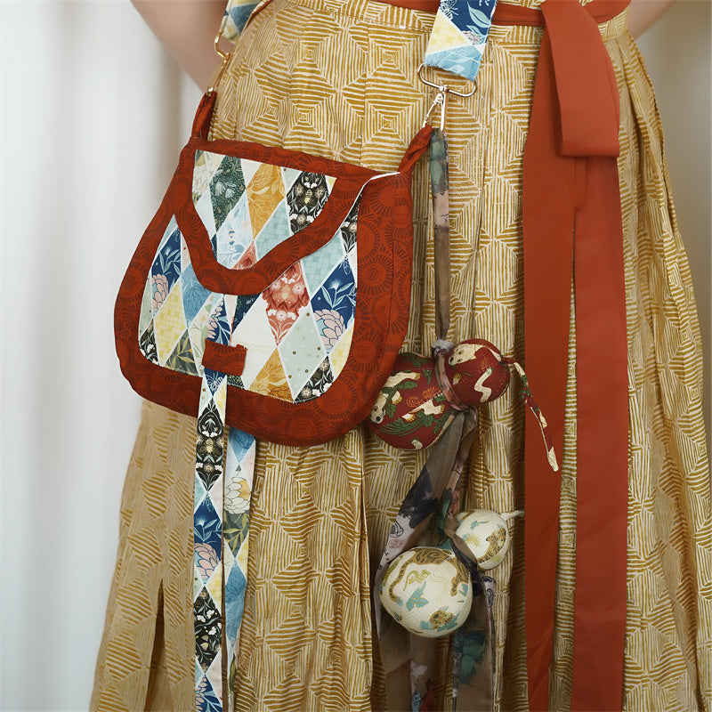 Huolang Bao 货郎包 Merchant's Bag Tang Dynasty Cotton Crossbody Satchel