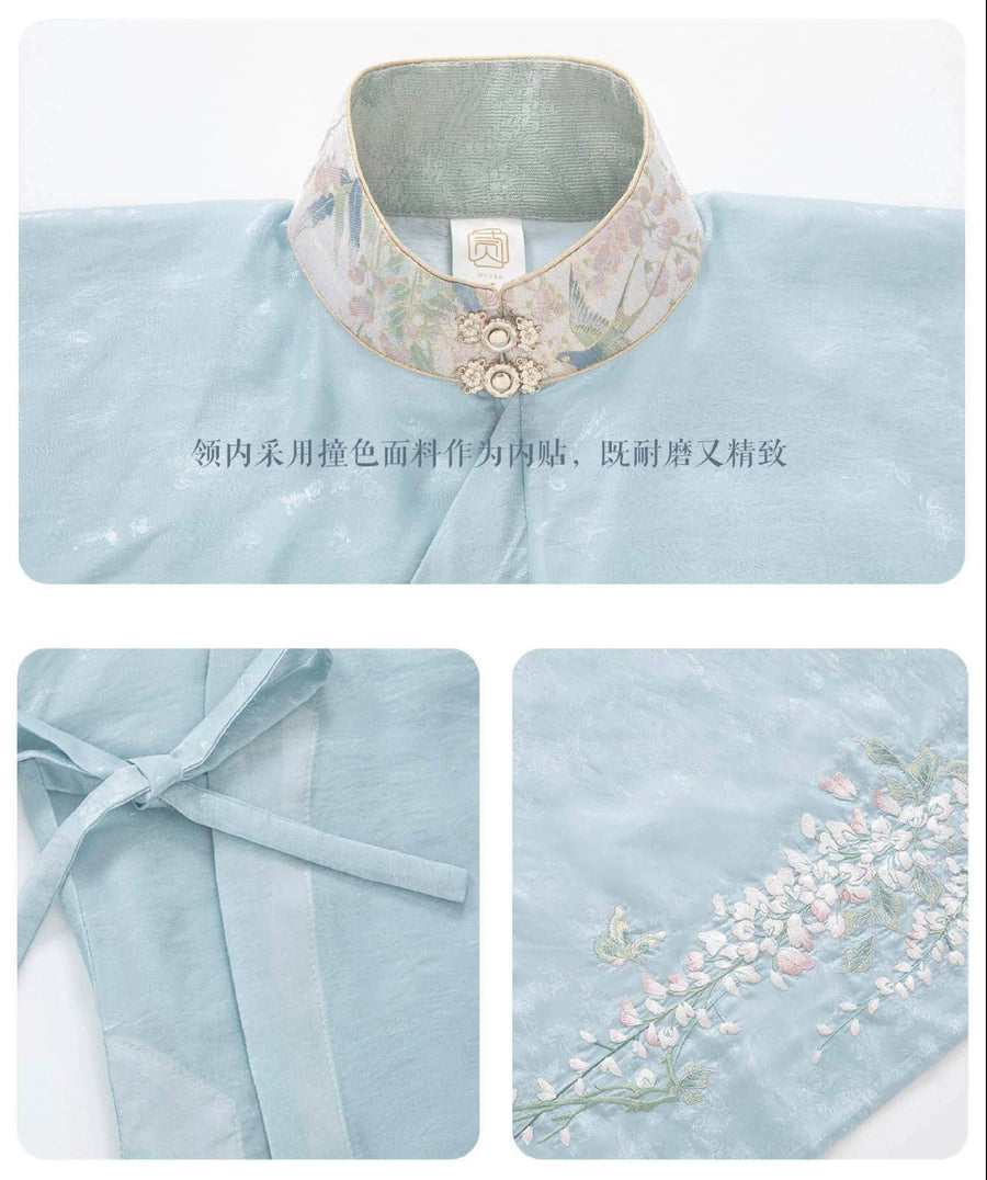 Ziteng 紫藤 Wisteria Fairy Cloud Collar Late Ming Dynasty Set