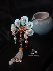 Xiao Feng 小凤 Little Phoenix New Chinese Style Pearl Tassel Hairpin