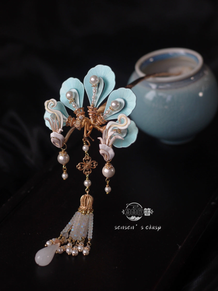 Xiao Feng 小凤 Little Phoenix New Chinese Style Pearl Tassel Hairpin