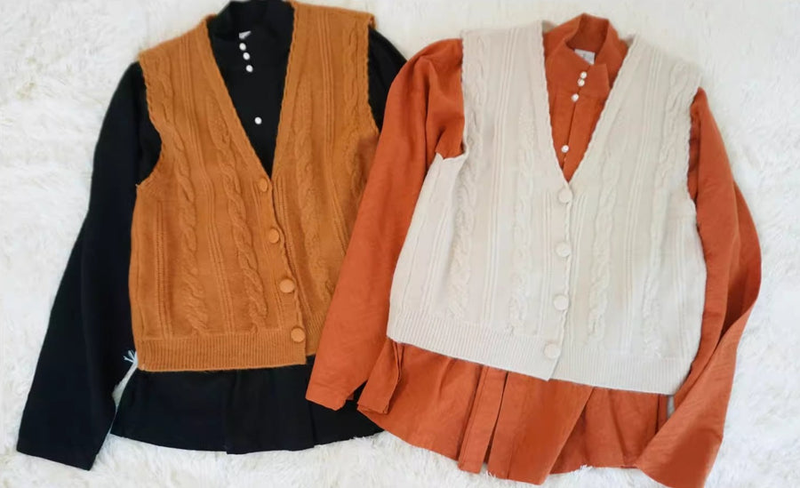 Shi Zi 柿子 Persimmon Ming Dynasty Liling Narrow Sleeve Daily Cotton Shirt