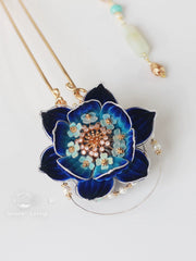 Nan Feng 南风 Southern Winds Velvet Flower Hairpins
