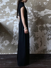 Wu Jian 无间 Without Separation Modernized Tassels Linen Blend Cap Sleeve Qipao