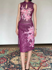 Shi Tou 湿头 Wet Head New Chinese Style Double Sided Sleeveless Qipao Top