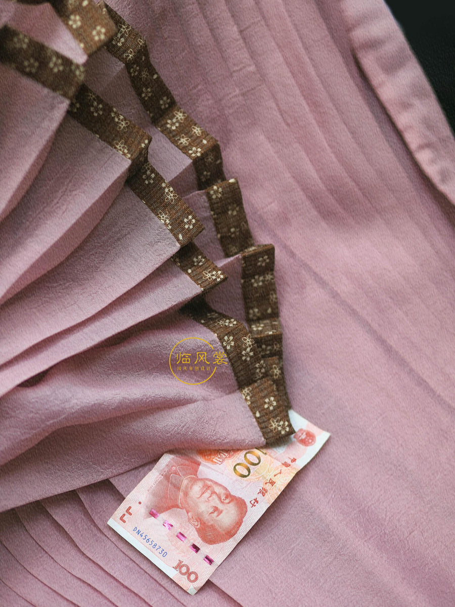 Ku Ying 枯樱 Withered Cherries Ming Song Sheer Summer Mamian Skirt & Baidiequn Skirt