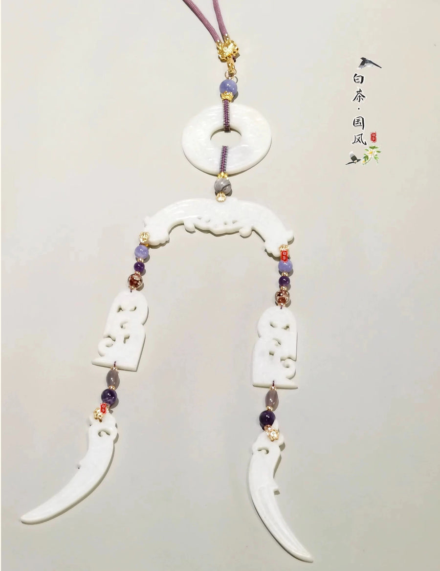 Wu Ren 舞人 Little Dancers Qin & Han Dynasty Unisex Yupei Jade Waist Pendant