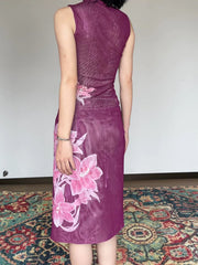 Shi Tou 湿头 Wet Head New Chinese Style Double Sided Sleeveless Qipao Top
