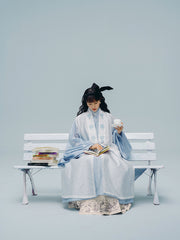 Meng Jing 梦境 Dreamscapes Modernized Late Ming Standing Collar Changshan Bijia & Mamian Set