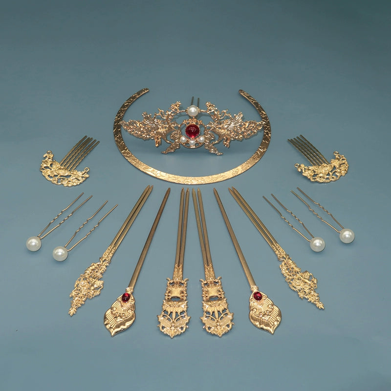 Tang Feng 唐风 Golden Age Tang Dynasty 30pc Hair Pin Set