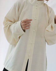 Matcha 抹茶 Ming Liling Duijin Duanshan Standing Collar Shirt