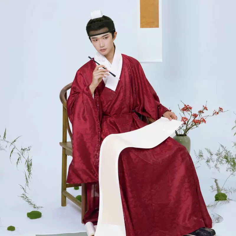 Mun Chun 暮春 Late Spring Ming Dynasty Daopao Men & Unisex Robe