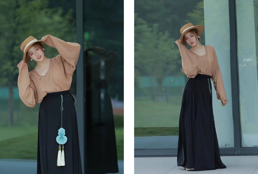 Caiqun 彩裙 Multi Color Basics Baidiequn Skirt