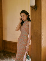 Li Sha 丽莎 Lisa 1940s Midcentury Geometric Sleeveless Daily Qipao