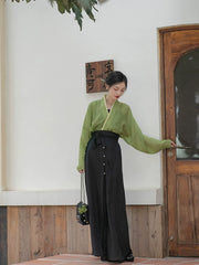 Xuqu 序曲 Prelude Melody Modernized Song Dynasty Three Panel Skirt Ruqun Set