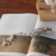 Yi Pian Pian 一片片 One Petal After Another New Chinese Style Pearl Petal Tassel Hair Accessories
