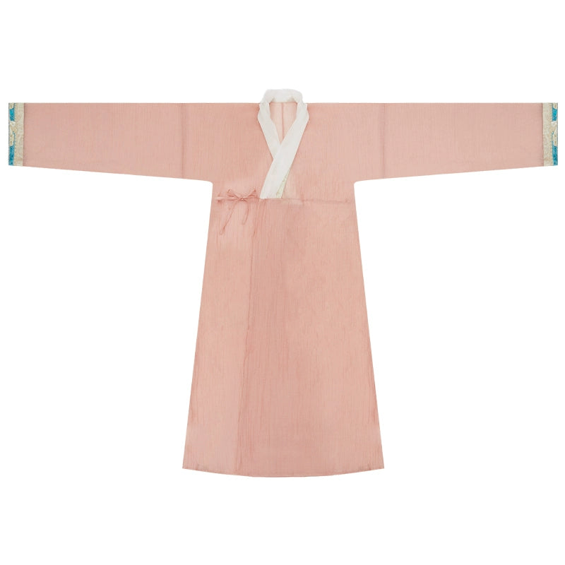 Qi Guang 齐光 Rising Light Fantasy Han Dynasty Golden Zhiju Straight Hem Robe