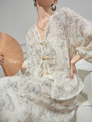 Die Meng 蝶梦 Butterfly Dream New Chinese Style Blouse & Skirt Set