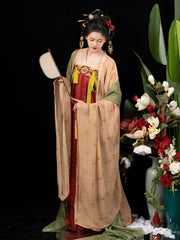Si Feng 司凤 Tang Dynasty Restoration Daxiushan Jacket Qixiong Ruqun Set