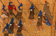 Wokou Tujuan 倭寇图卷 Scroll of the Ming Army Soldier's Cotton & Linen Restored Headscarf