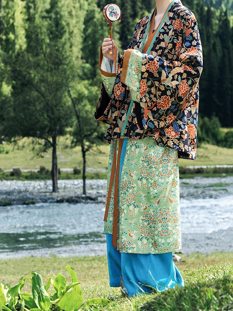 Shi'er Jin 十二锦 Twelve Brocades Wei Jin Zheyi Jacket Zhiju Robe Set