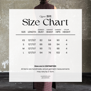 Yan Hong 砚红 Red Ink Modernized Plaid Flannel Sleeveless Qipao