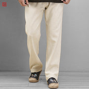 Chen Zhi 陈植 Modernized 1920s Men's Changpao Cotton Linen Pants