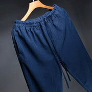 Chen Zhi 陈植 Modernized 1920s Men's Changpao Cotton Linen Pants