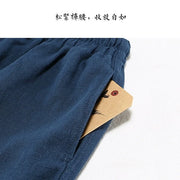 Chen Zhi 陈植 Modernized 1920s Men's Changpao Cotton Linen Pants