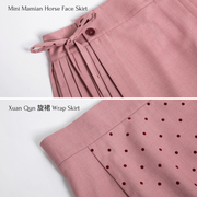 Hua Shuying 花疏影 Scattered Flowers Modern Wei Ming Jiaoling Ru Top & Mini Mamian Skirt Set