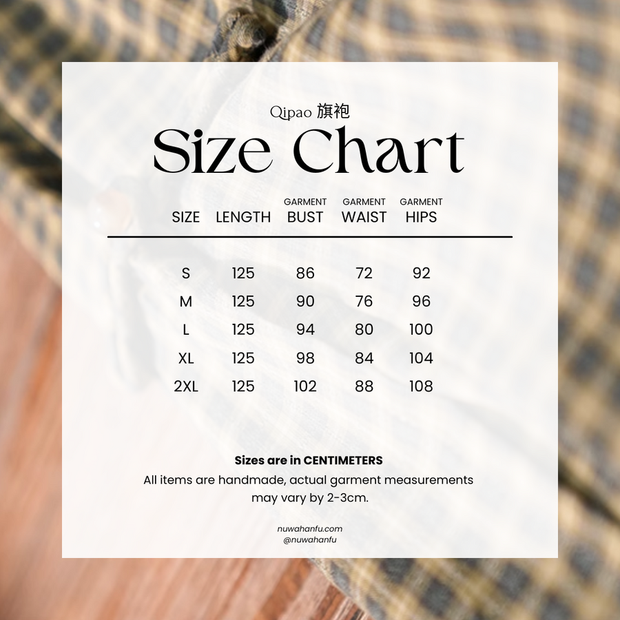 Maomao Chong 毛毛虫 Caterpillar Republic of China Plaid Jacquard Short Sleeve Qipao