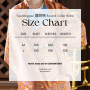 Pearl Birds 团窠联珠对鸟纹 Brocade Unisex Yuanlingpao Round Collar Robe