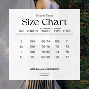 Qing Nian 青年 Youth Modernized Tang Dynasty Unisex Linen Striped Pants