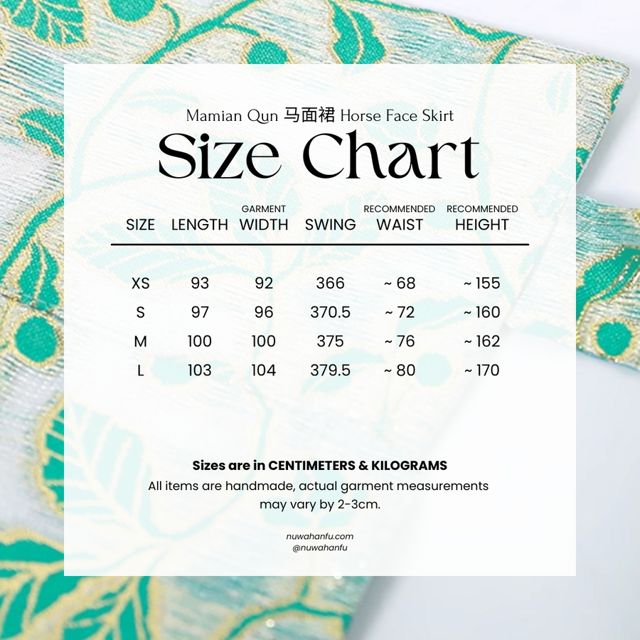 Ting Lan 汀兰 Thin Land Modern Ming Qipao Gilded Leaf Mamian Skirt & Top Set