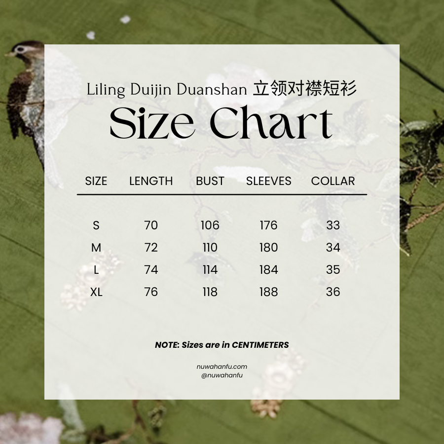 Ming Yun 明韵 Embroidered Liling Duijin Pipa Sleeve Cotton Ao Shirt