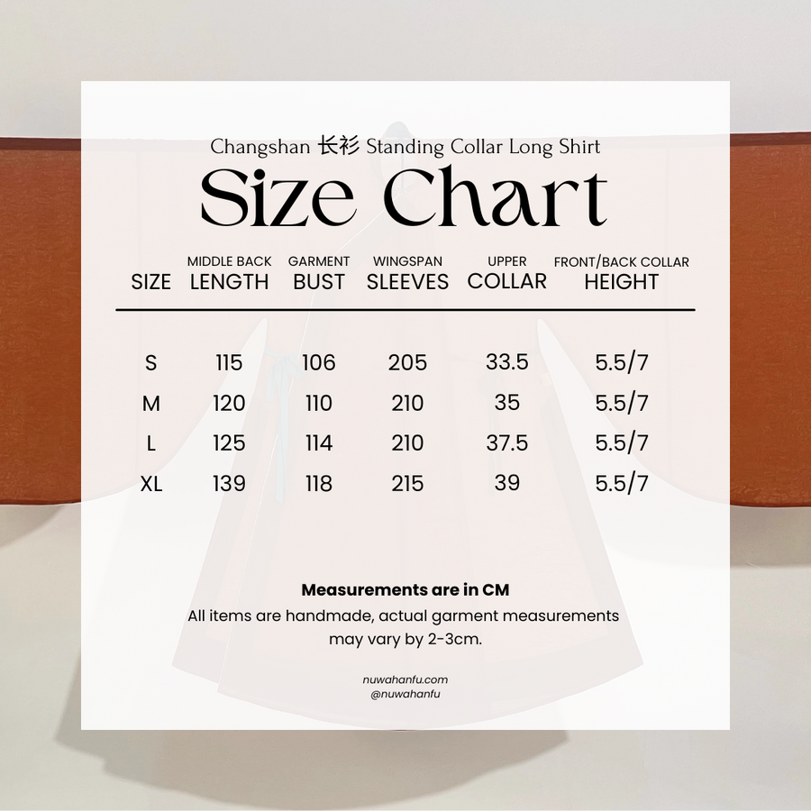 Wei Wei 微微 Faintly Late Ming Xiejin & Duijin Changshan Standing Collar Long Top