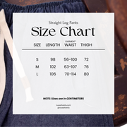 Fu Zhou 符咒 Talisman Modernized Men's Hanfu Denim Wide Leg Pleated Ankle Pants