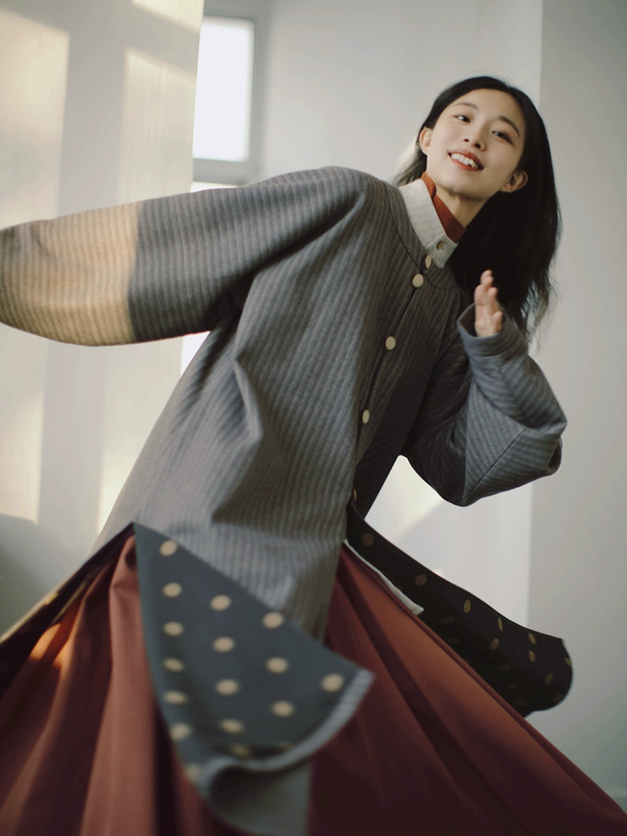 Duqian 度阡 Wandering Country Fields Modernized Ming Dynasty Yuanling Ao Coat