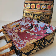 9 Colored Deer 九色鹿 Bamboo Handle Brocade Bag