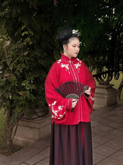 Liling Hudie 立领蝴蝶 Butterfly Standing Collar Plus Sized Ming Shirt