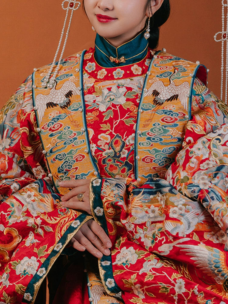 Changning 长宁 Royal Embroidered Ming Wedding Gown Yuanling Mamian Deposit