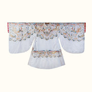 Changning 'Er 长宁贰 White Royal Embroidered Ming Wedding Gown Yuanling Mamian Deposit