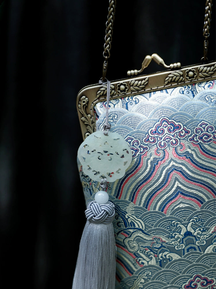 Yu Hai 玉海 Jade Sea Brocade Phone Purse
