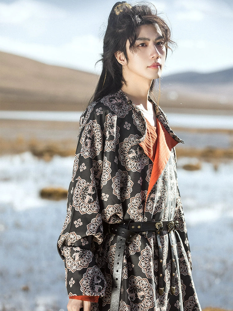 Yan Ge Xing 燕歌行 Double Layered Tang Dynasty Men's Yuanlingpao