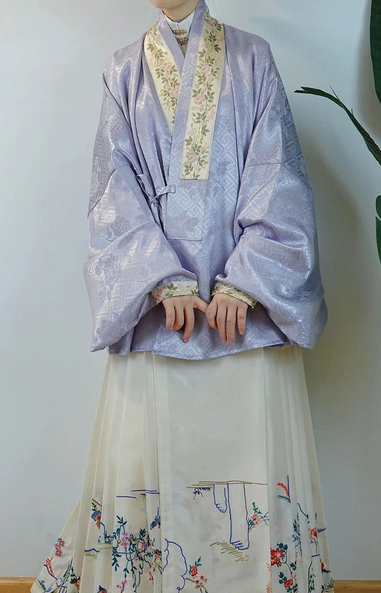 Ruohe 柔和 Ming Dynasty Jiaoling Pipa Sleeve Shirt