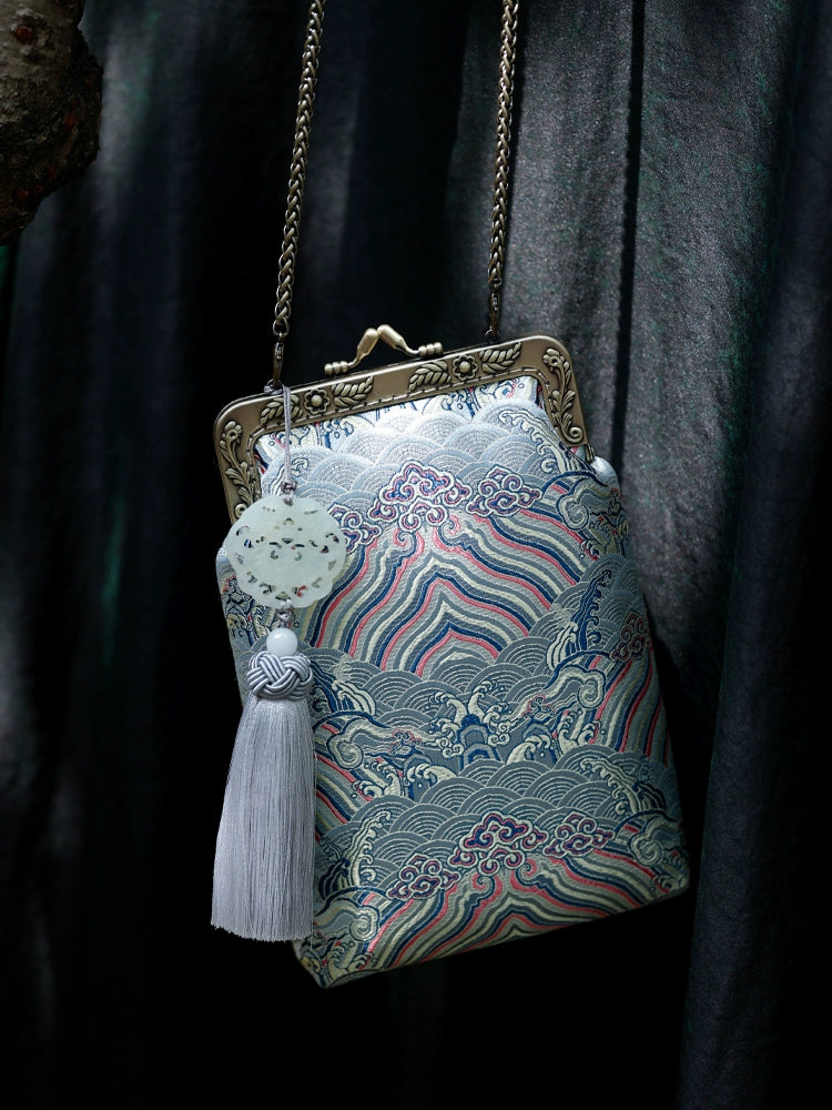 Yu Hai 玉海 Jade Sea Brocade Phone Purse